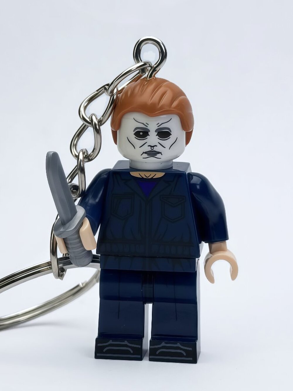 Michael Myers Horror Minifigure Keychain Custom Collectible Figure